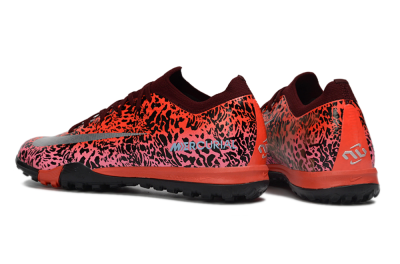 Nike Air Zoom Mercurial Vapor 16 Elite TF Artificial Turf Soccer Shoes - Red/Electric Pink/Metallic Silver