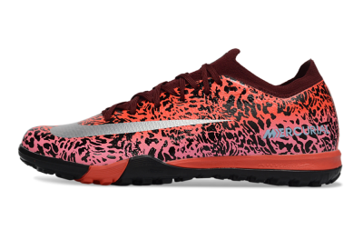 Nike Air Zoom Mercurial Vapor 16 Elite TF Artificial Turf Soccer Shoes - Red/Electric Pink/Metallic Silver