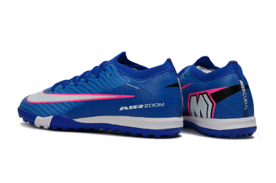 Nike Air Zoom Mercurial Vapor 16 Elite TF Artificial Turf Soccer Shoes - Blue/Electric Blue/Fiery Pink