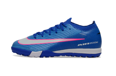 Nike Air Zoom Mercurial Vapor 16 Elite TF Artificial Turf Soccer Shoes - Blue/Electric Blue/Fiery Pink