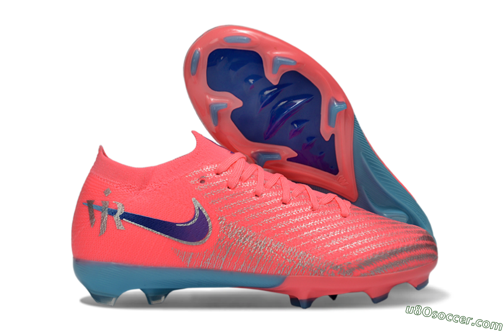 Nike Air Zoom Mercurial Vapor 16 Elite FG Firm Ground Soccer Cleats - Pink/Bright Coral/Deep Ocean 1