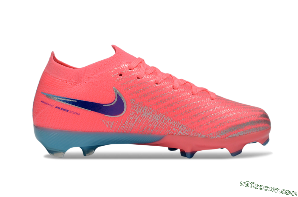 Nike Air Zoom Mercurial Vapor 16 Elite FG Firm Ground Soccer Cleats - Pink/Bright Coral/Deep Ocean 5