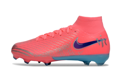 Nike Air Zoom Mercurial Superfly 10 Elite FG Firm Ground Soccer Cleats - Pink/Bright Coral/Dark Purple