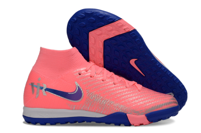 Nike Air Zoom Mercurial Superfly 10 Elite TF Artificial Turf Soccer Shoes - Pink/Electric Pink/Deep Blue