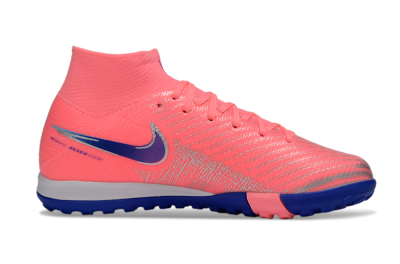 Nike Air Zoom Mercurial Superfly 10 Elite TF Artificial Turf Soccer Shoes - Pink/Electric Pink/Deep Blue