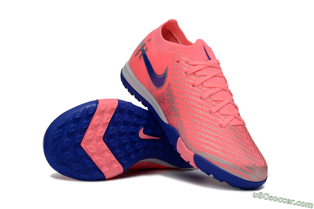 Nike Air Zoom Mercurial Vapor 16 Elite TF Artificial Turf Soccer Shoes - Pink/Electric Pink/Night Blue 0