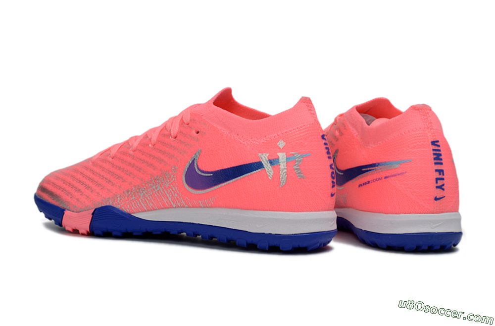 Nike Air Zoom Mercurial Vapor 16 Elite TF Artificial Turf Soccer Shoes - Pink/Electric Pink/Night Blue 4