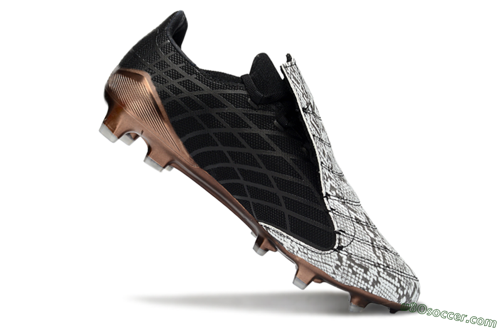 Adidas F50 Elite FG Firm Ground Soccer Cleats - Black/Copper Highlight/White Accents 4