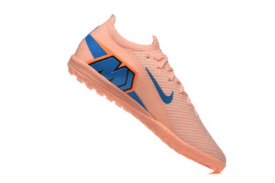 Nike Air Zoom Mercurial Vapor 16 Elite TF Artificial Turf Soccer Shoes - Peach/Azure Blue/Pearl Pink