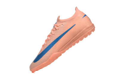 Nike Air Zoom Mercurial Vapor 16 Elite TF Artificial Turf Soccer Shoes - Peach/Azure Blue/Pearl Pink