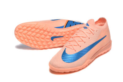 Nike Air Zoom Mercurial Vapor 16 Elite TF Artificial Turf Soccer Shoes - Peach/Azure Blue/Pearl Pink