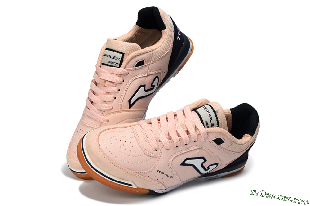 Joma Top Flex IC Indoor & Futsal Soccer Shoes - Pink/Navy/White 3