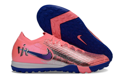 Nike Air Zoom Mercurial Vapor 16 Elite TF Artificial Turf Soccer Shoes - Pink/Electric Blue/Silver