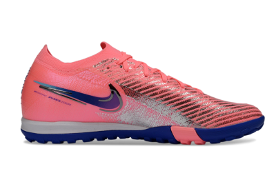 Nike Air Zoom Mercurial Vapor 16 Elite TF Artificial Turf Soccer Shoes - Pink/Electric Blue/Silver