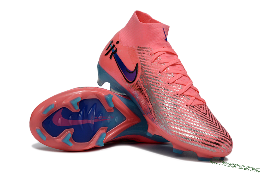 Nike Air Zoom Mercurial Superfly 10 Elite FG Firm Ground Soccer Cleats - Pink/Neon Pink/Metallic Silver 0