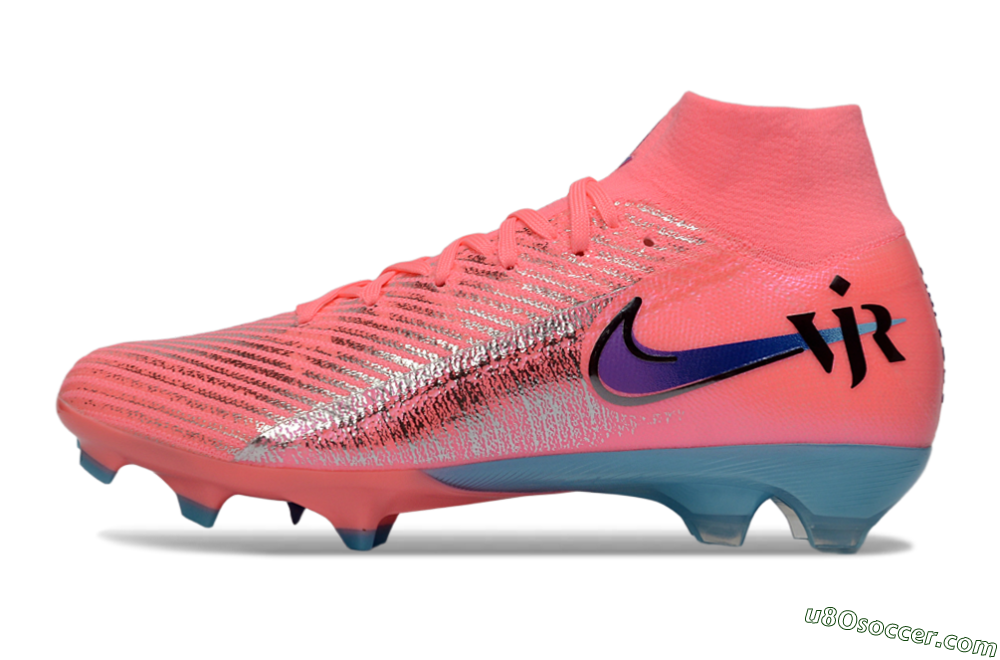Nike Air Zoom Mercurial Superfly 10 Elite FG Firm Ground Soccer Cleats - Pink/Neon Pink/Metallic Silver 2