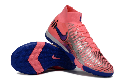 Nike Air Zoom Mercurial Superfly 10 Elite TF Artificial Turf Soccer Shoes - Pink/Electric Pink/Deep Blue