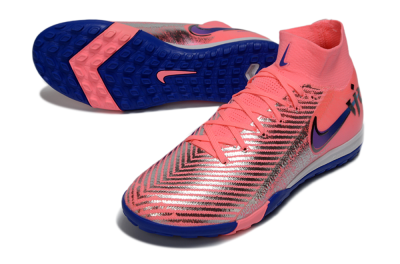 Nike Air Zoom Mercurial Superfly 10 Elite TF Artificial Turf Soccer Shoes - Pink/Electric Pink/Deep Blue