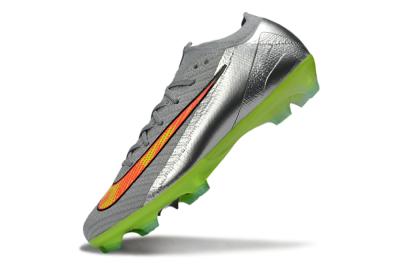 Nike Air Zoom Mercurial Vapor 16 Elite FG Firm Ground Soccer Cleats - Gray/Electric Green/Bright Red