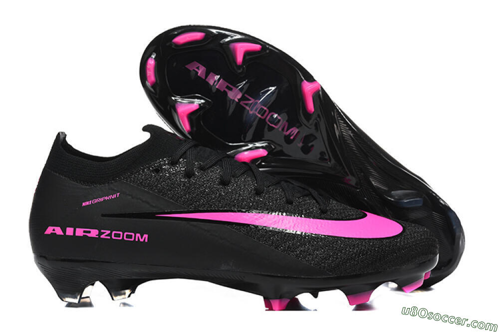 Nike Air Zoom Mercurial Vapor 16 Elite FG Firm Ground Soccer Cleats - Black/Vibrant Pink/Glossy Black 1