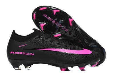 Nike Air Zoom Mercurial Vapor 16 Elite FG Firm Ground Soccer Cleats - Black/Vibrant Pink/Glossy Black