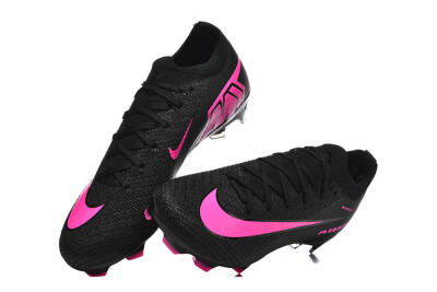 Nike Air Zoom Mercurial Vapor 16 Elite FG Firm Ground Soccer Cleats - Black/Vibrant Pink/Glossy Black