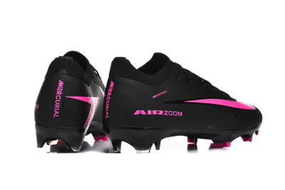 Nike Air Zoom Mercurial Vapor 16 Elite FG Firm Ground Soccer Cleats - Black/Vibrant Pink/Glossy Black
