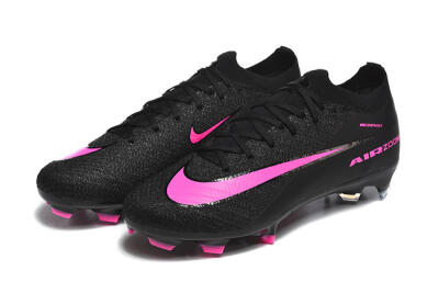 Nike Air Zoom Mercurial Vapor 16 Elite FG Firm Ground Soccer Cleats - Black/Vibrant Pink/Glossy Black