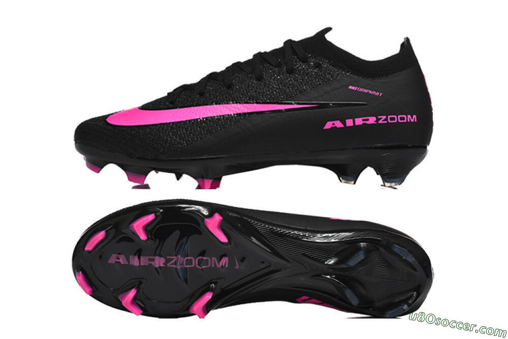 Nike Air Zoom Mercurial Vapor 16 Elite FG Firm Ground Soccer Cleats - Black/Vibrant Pink/Glossy Black 0