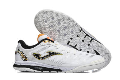 Joma Top Flex IC Indoor & Futsal Soccer Shoes - White/Bold Yellow/Black