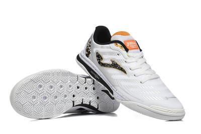 Joma Top Flex IC Indoor & Futsal Soccer Shoes - White/Bold Yellow/Black