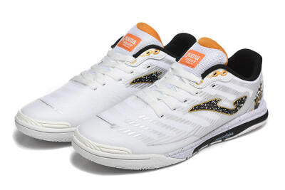 Joma Top Flex IC Indoor & Futsal Soccer Shoes - White/Bold Yellow/Black
