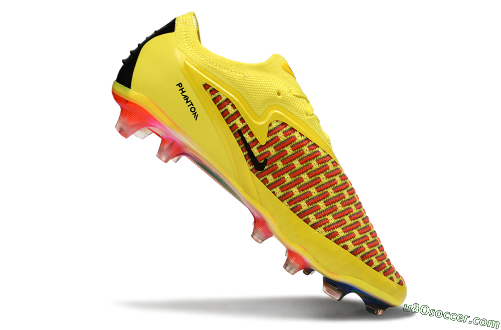 Nike Phantom 6 Low Elite FG Firm Ground Soccer Cleats - Yellow/Vibrant Lemon/Fiery Sunset 4