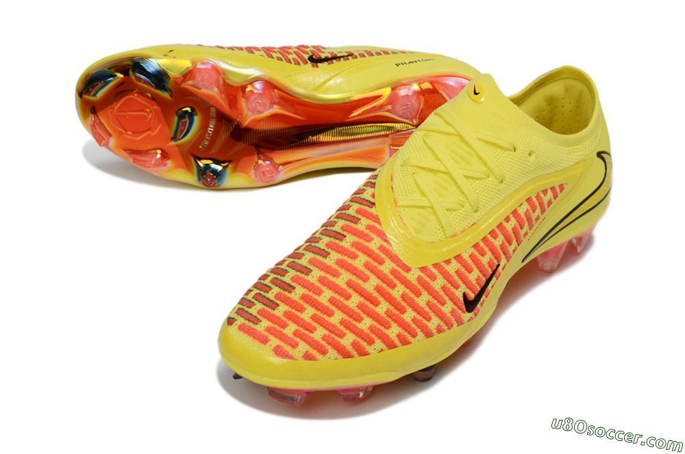 Nike Phantom 6 Low Elite FG Firm Ground Soccer Cleats - Yellow/Vibrant Lemon/Fiery Sunset 3