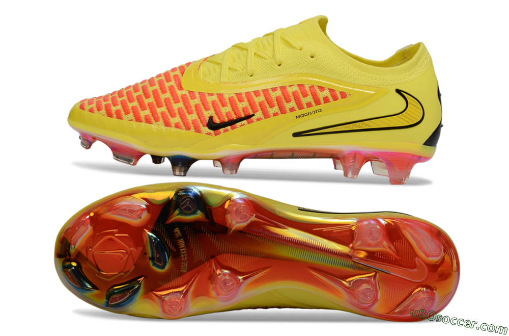Nike Phantom 6 Low Elite FG Firm Ground Soccer Cleats - Yellow/Vibrant Lemon/Fiery Sunset 0