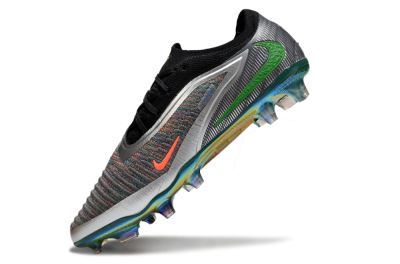 Nike Phantom 6 Low Elite FG Firm Ground Soccer Cleats - Black/Neon Green/Fiery Orange