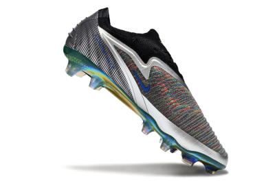 Nike Phantom 6 Low Elite FG Firm Ground Soccer Cleats - Black/Neon Green/Fiery Orange