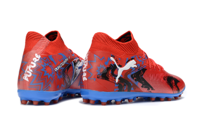 Puma Future 8 Ultimate MG Multi Ground Soccer Cleats - Red/Electric Blue/Fiery Red