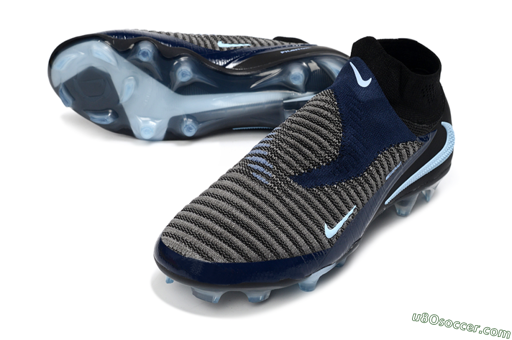 Nike Phantom 6 High Elite FG Firm Ground Soccer Cleats - Navy/Blue Night/Black Ice 3
