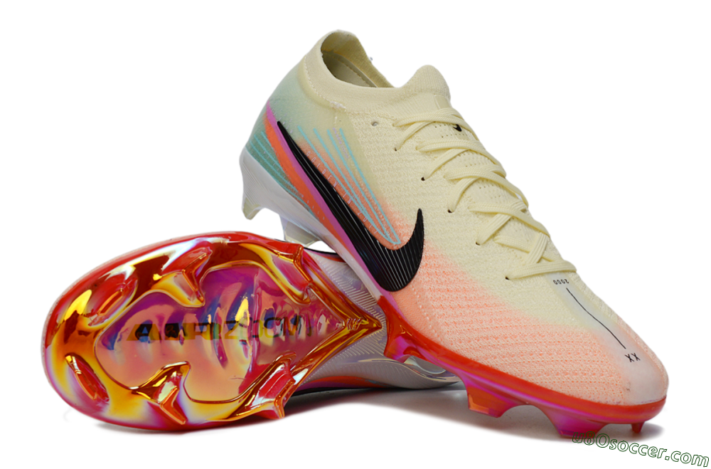 Nike Air Zoom Mercurial Vapor 16 Elite FG Firm Ground Soccer Cleats - Cream/Sunset Peach/Golden Pulse 0