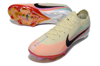 Nike Air Zoom Mercurial Vapor 16 Elite FG Firm Ground Soccer Cleats - Cream/Sunset Peach/Golden Pulse