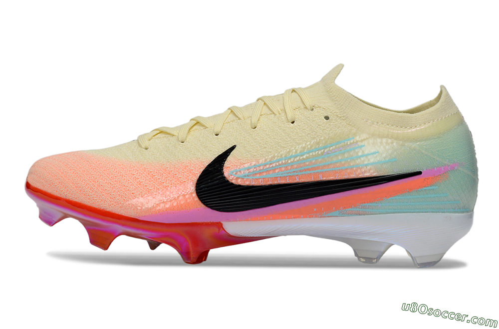 Nike Air Zoom Mercurial Vapor 16 Elite FG Firm Ground Soccer Cleats - Cream/Sunset Peach/Golden Pulse 2