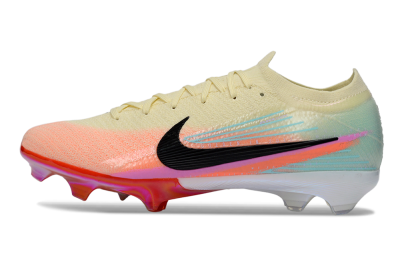 Nike Air Zoom Mercurial Vapor 16 Elite FG Firm Ground Soccer Cleats - Cream/Sunset Peach/Golden Pulse