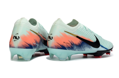 Nike Air Zoom Mercurial Vapor 16 Elite FG Firm Ground Soccer Cleats - Aqua/Coral Pink/Navy Blue