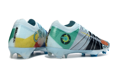 Nike Air Zoom Mercurial Vapor 16 Elite FG Firm Ground Soccer Cleats - Blue/Aquatic Blue/Fiery Orange