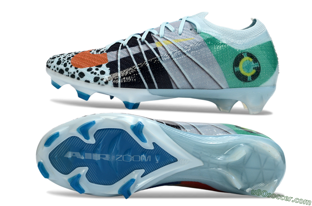 Nike Air Zoom Mercurial Vapor 16 Elite FG Firm Ground Soccer Cleats - Blue/Aquatic Blue/Fiery Orange 0