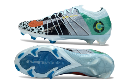 Nike Air Zoom Mercurial Vapor 16 Elite FG Firm Ground Soccer Cleats - Blue/Aquatic Blue/Fiery Orange