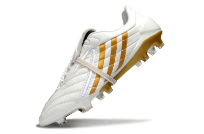 Adidas Predator Accelerator Electricity FG Firm Ground Soccer Cleats - White/Gold/Steel