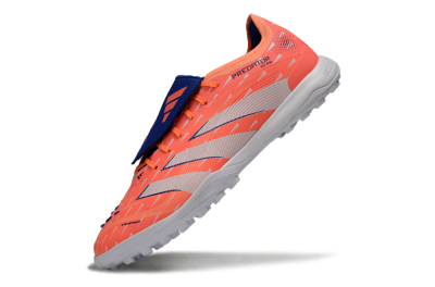 Adidas Predator League Fold-Over Tongue TF Artificial Turf Soccer Shoes - Orange/Vibrant Coral/Deep Navy