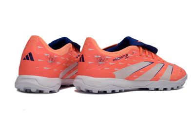 Adidas Predator League Fold-Over Tongue TF Artificial Turf Soccer Shoes - Orange/Vibrant Coral/Deep Navy